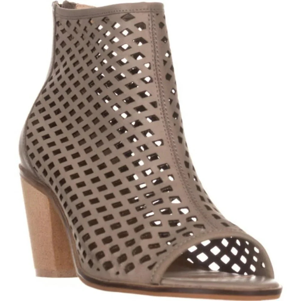 Kelsi Dagger Kyoto Leather Peep Toe Ankle Boot 7.5